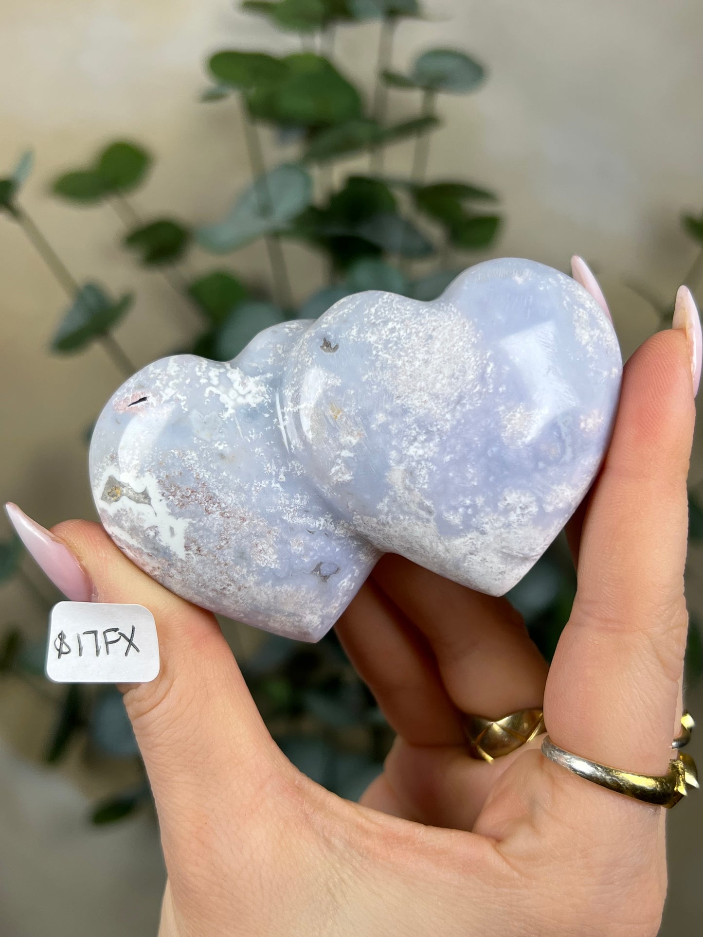 Sea Jasper Double Hearts (14HL, 16GT, 17FX)