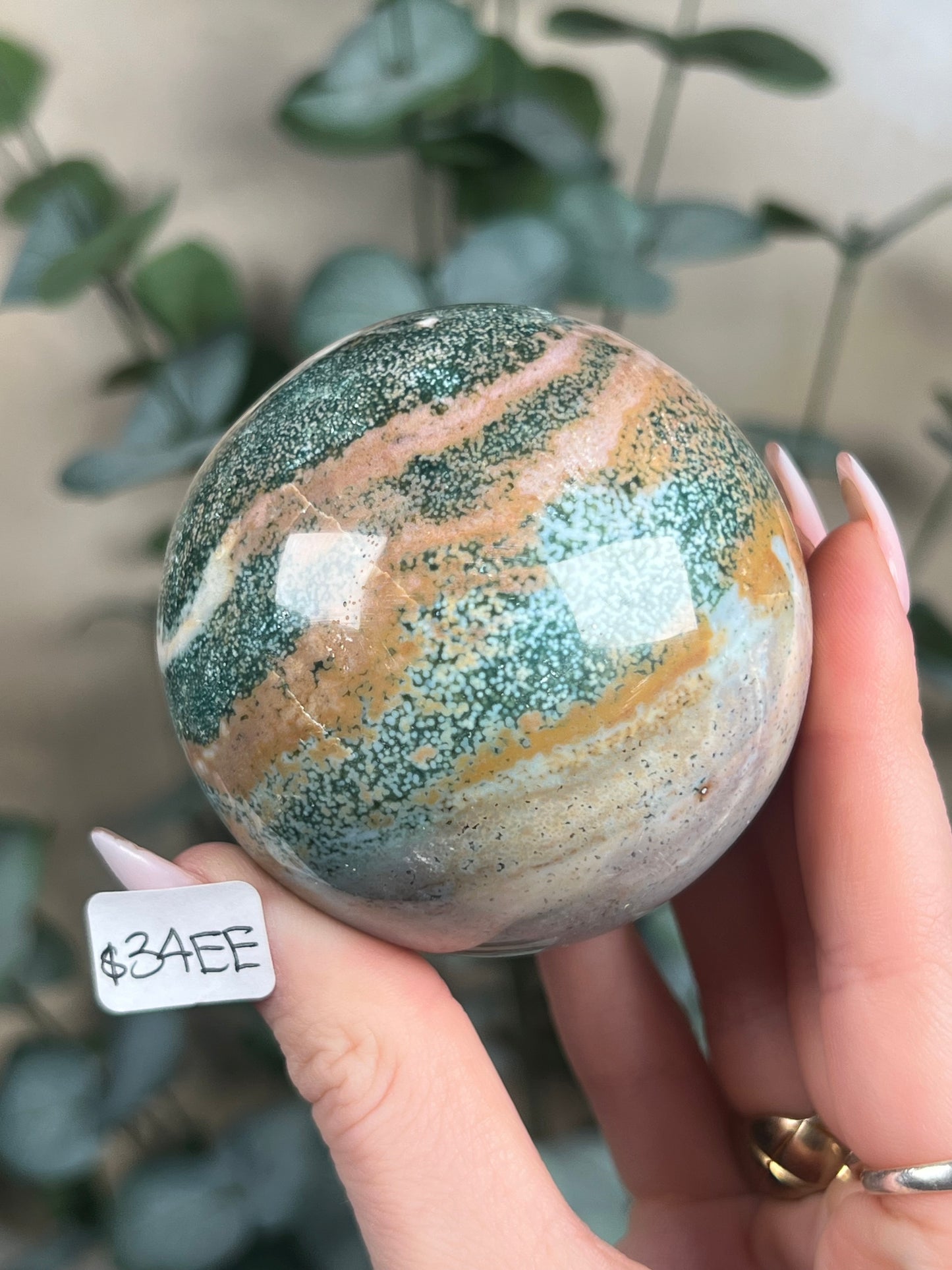 Sea Jasper Spheres (32-35, 3 options)
