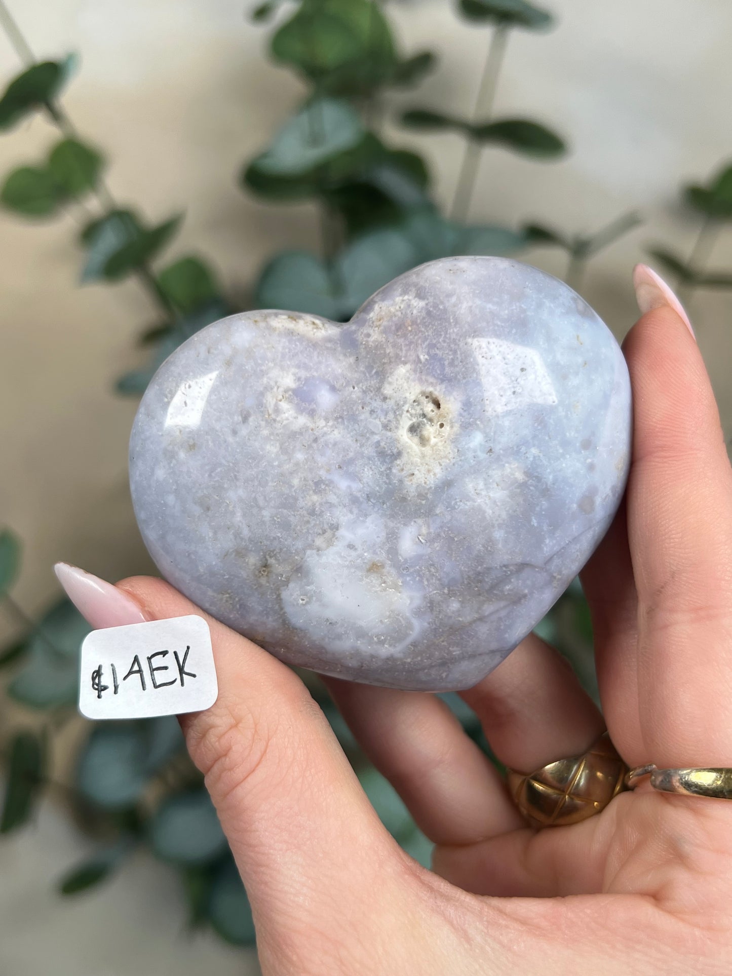 Violet Agate Hearts (6 options)