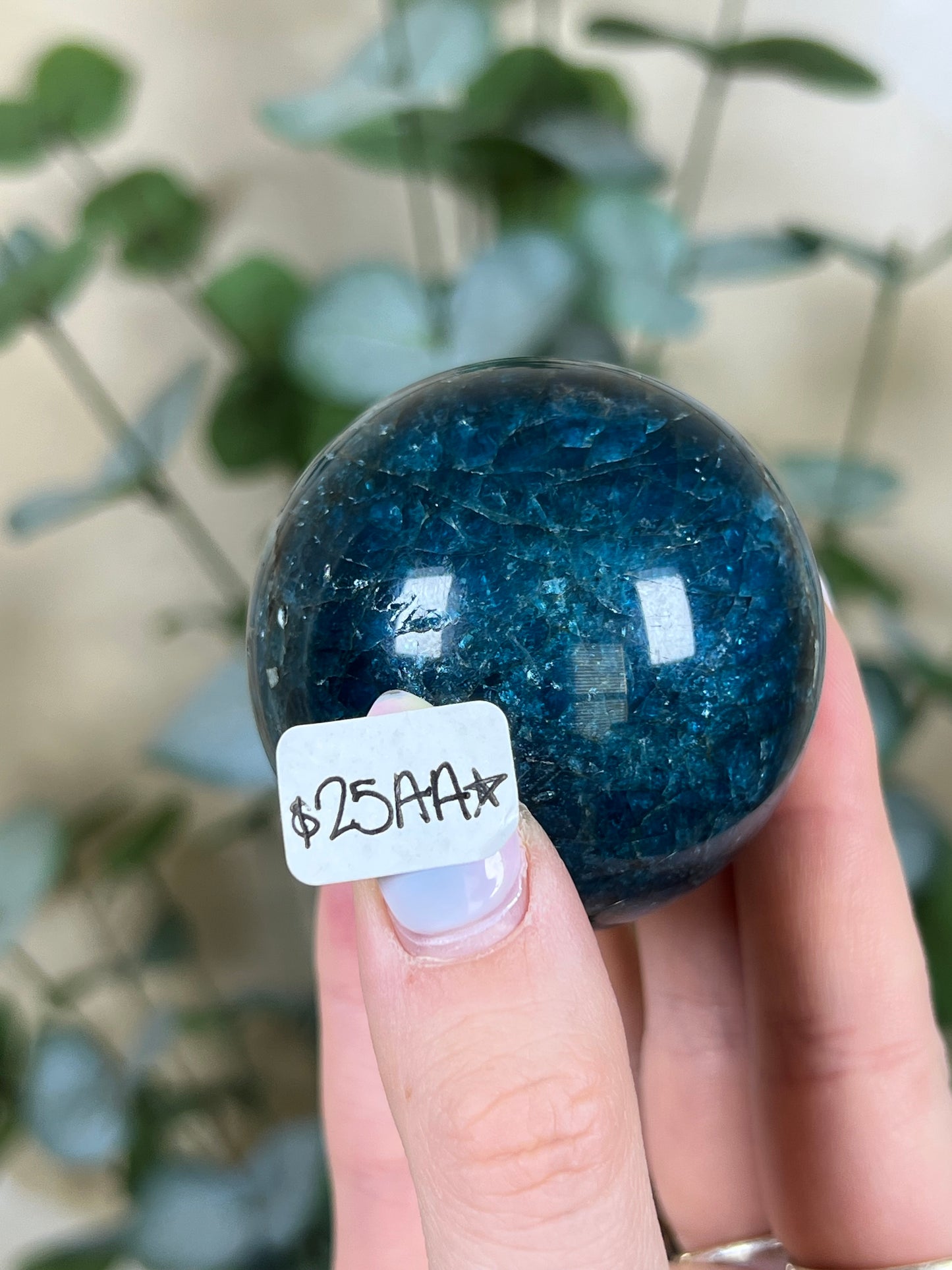Blue Apatite Spheres (23AD, 25AA)
