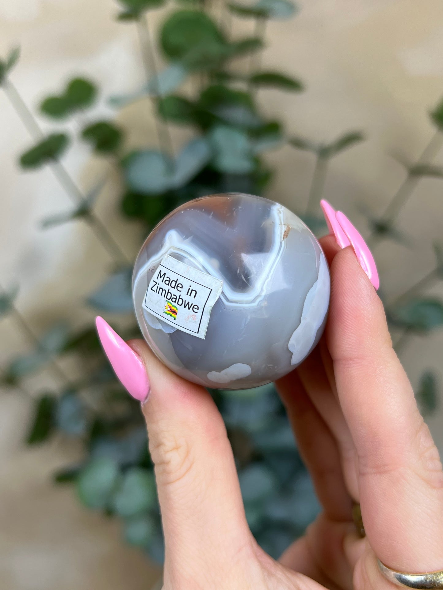 Zimbabwe Agate Sphere (36AD)