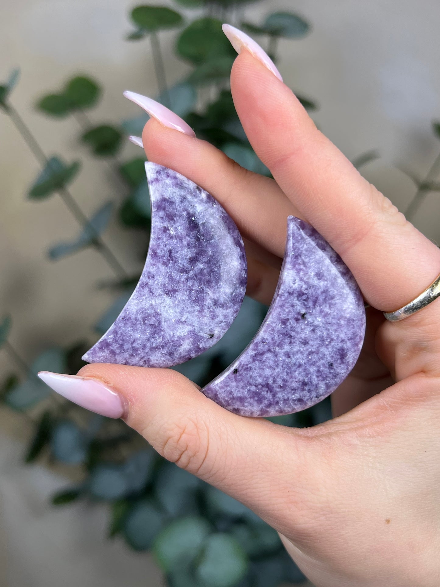 Lepidolite Moons