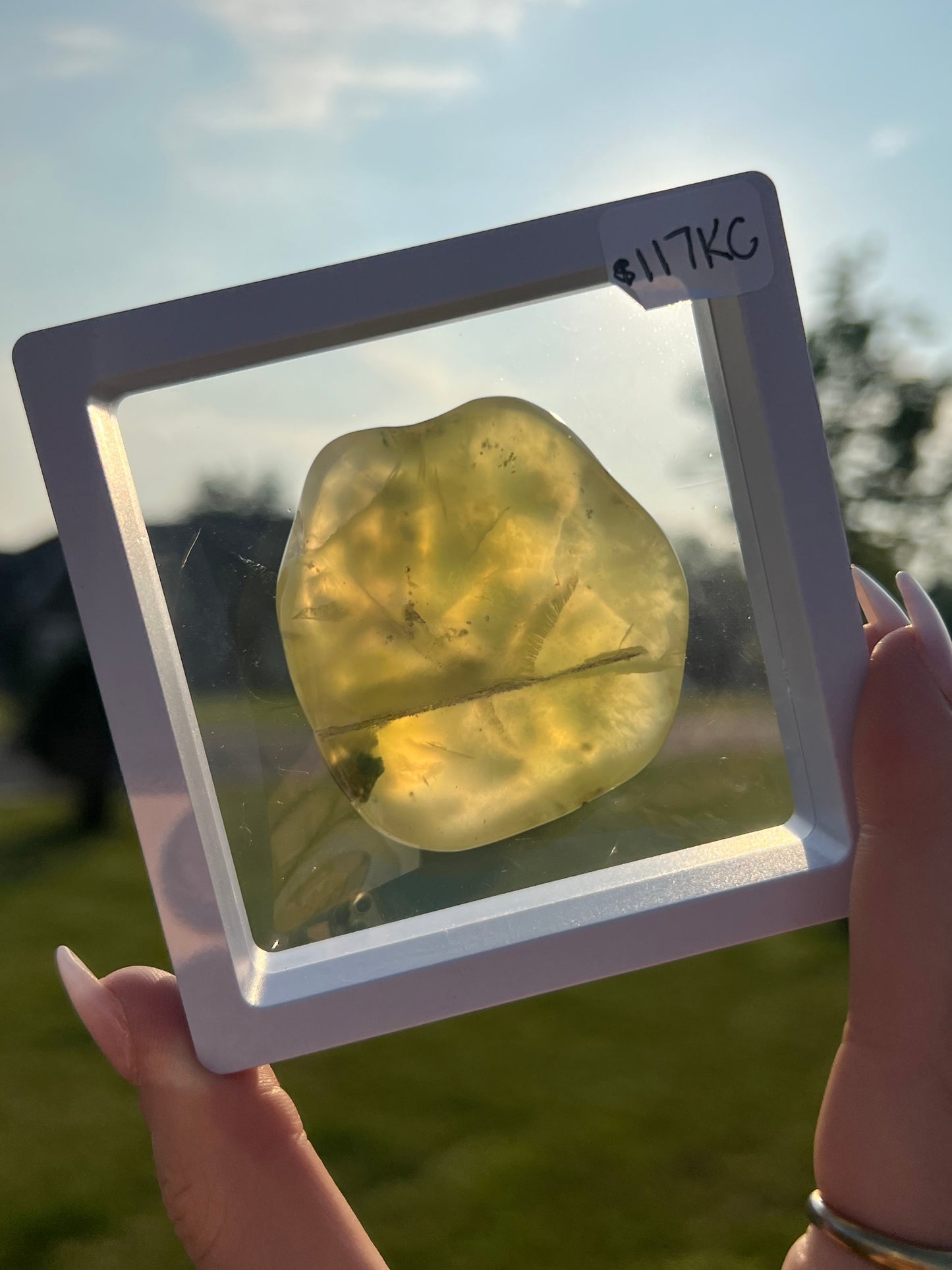 Australian Prehnite Slab (87KA, 110KB, 117KC)