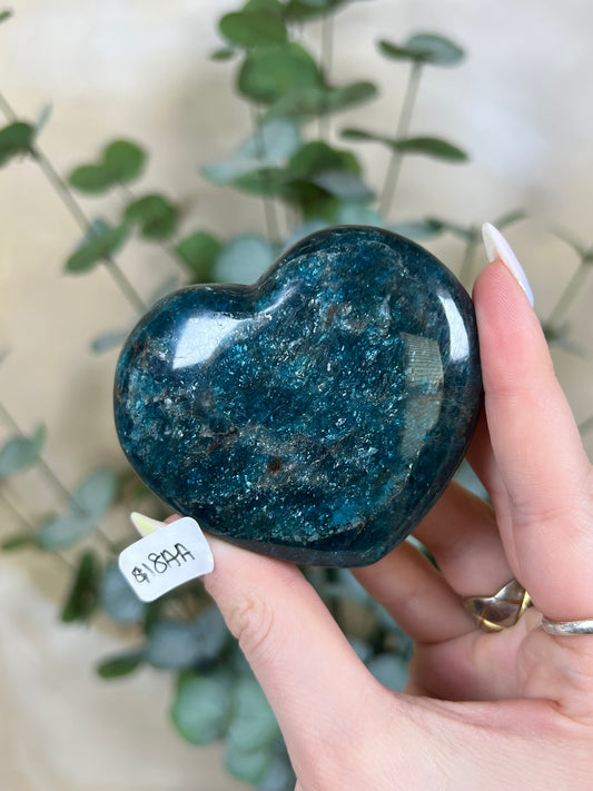 Blue Apatite Hearts (18AA, 20AA)