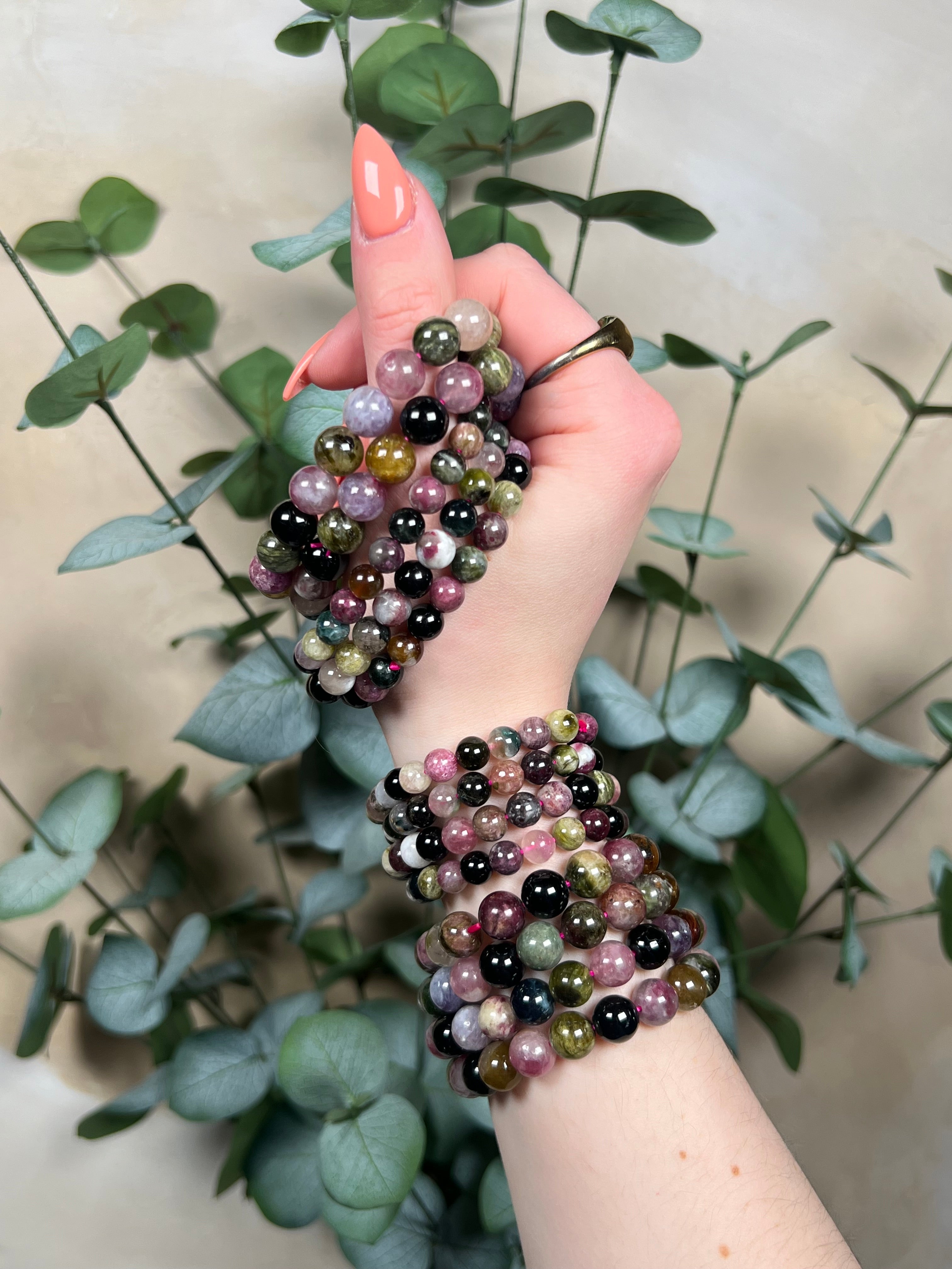Watermelon tourmaline bracelet hotsell
