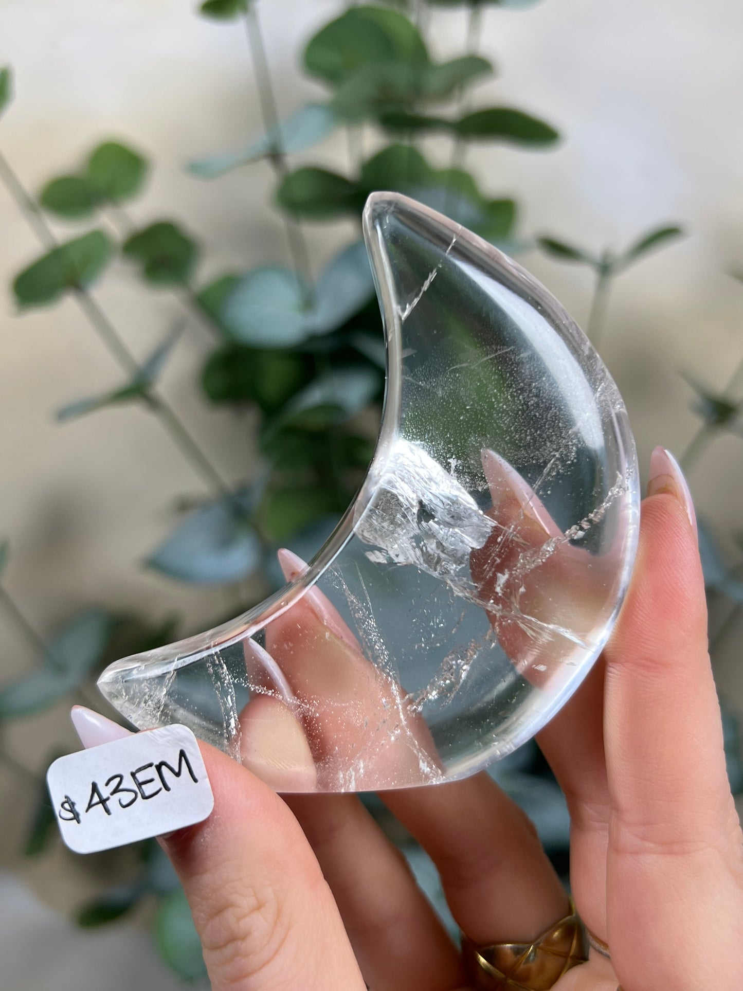 Clear Quartz Standing Moons (42EY, 43EM)