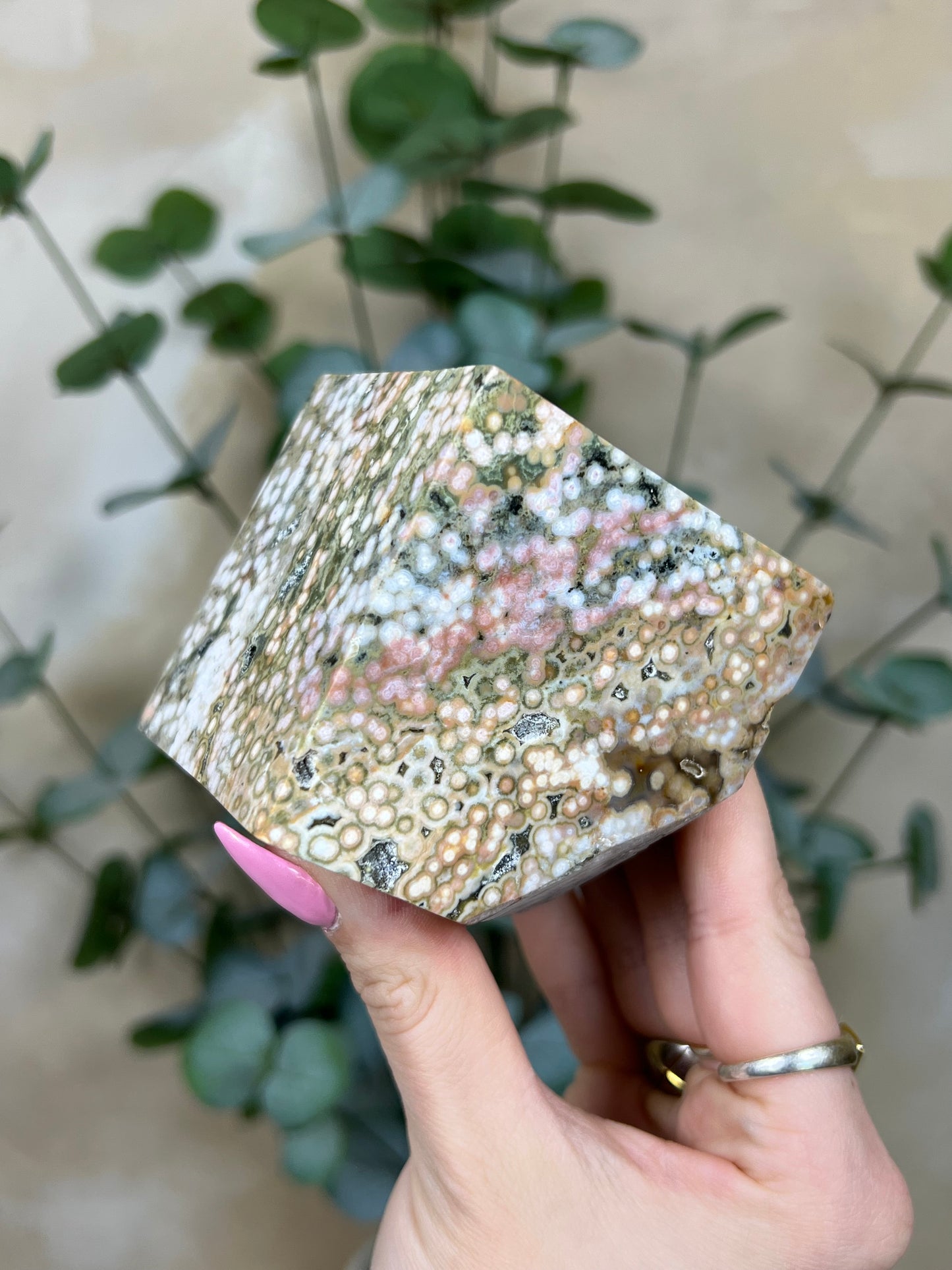 Sea Jasper Cube (49AB)