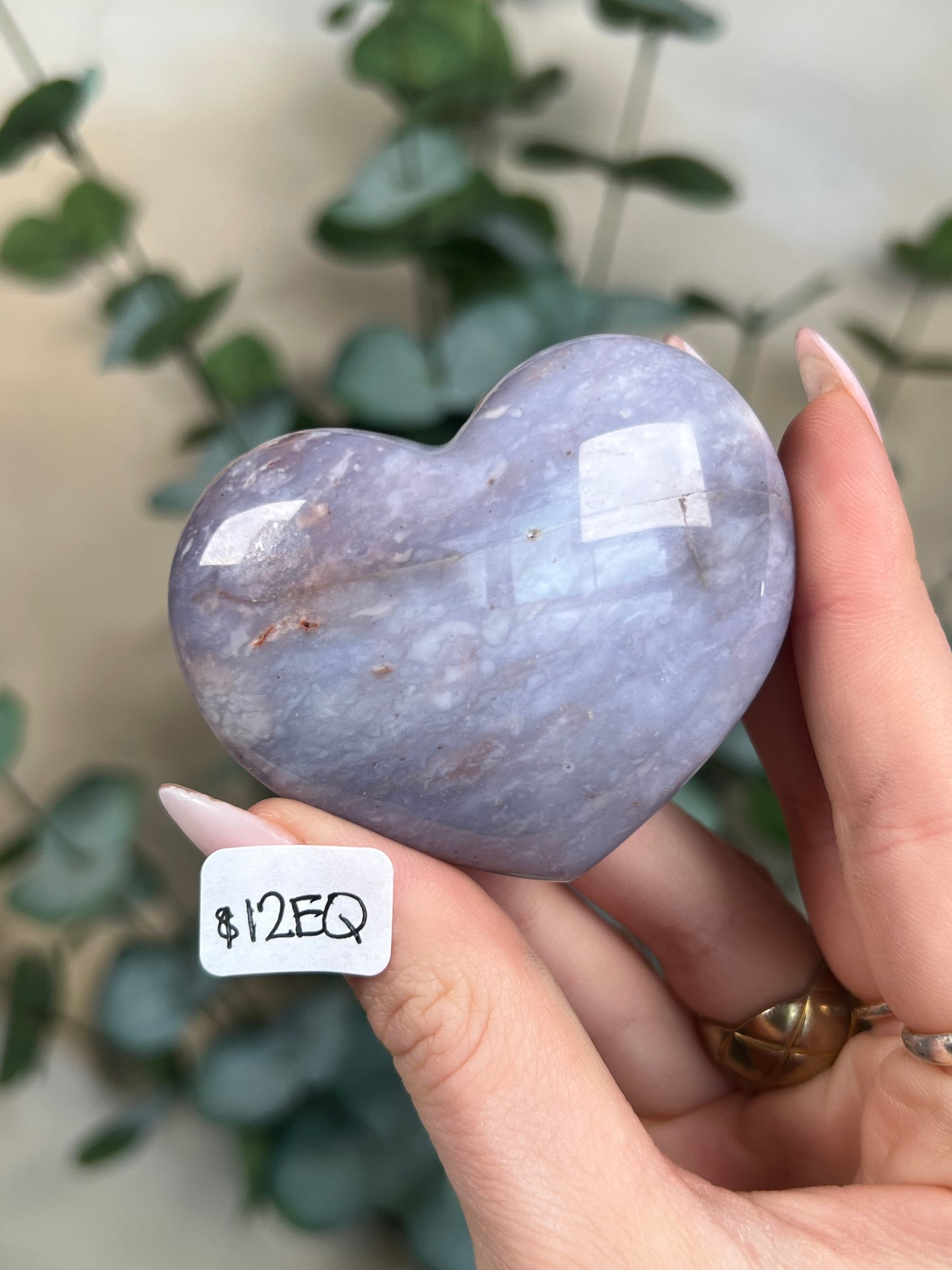 Violet Agate Hearts (6 options)