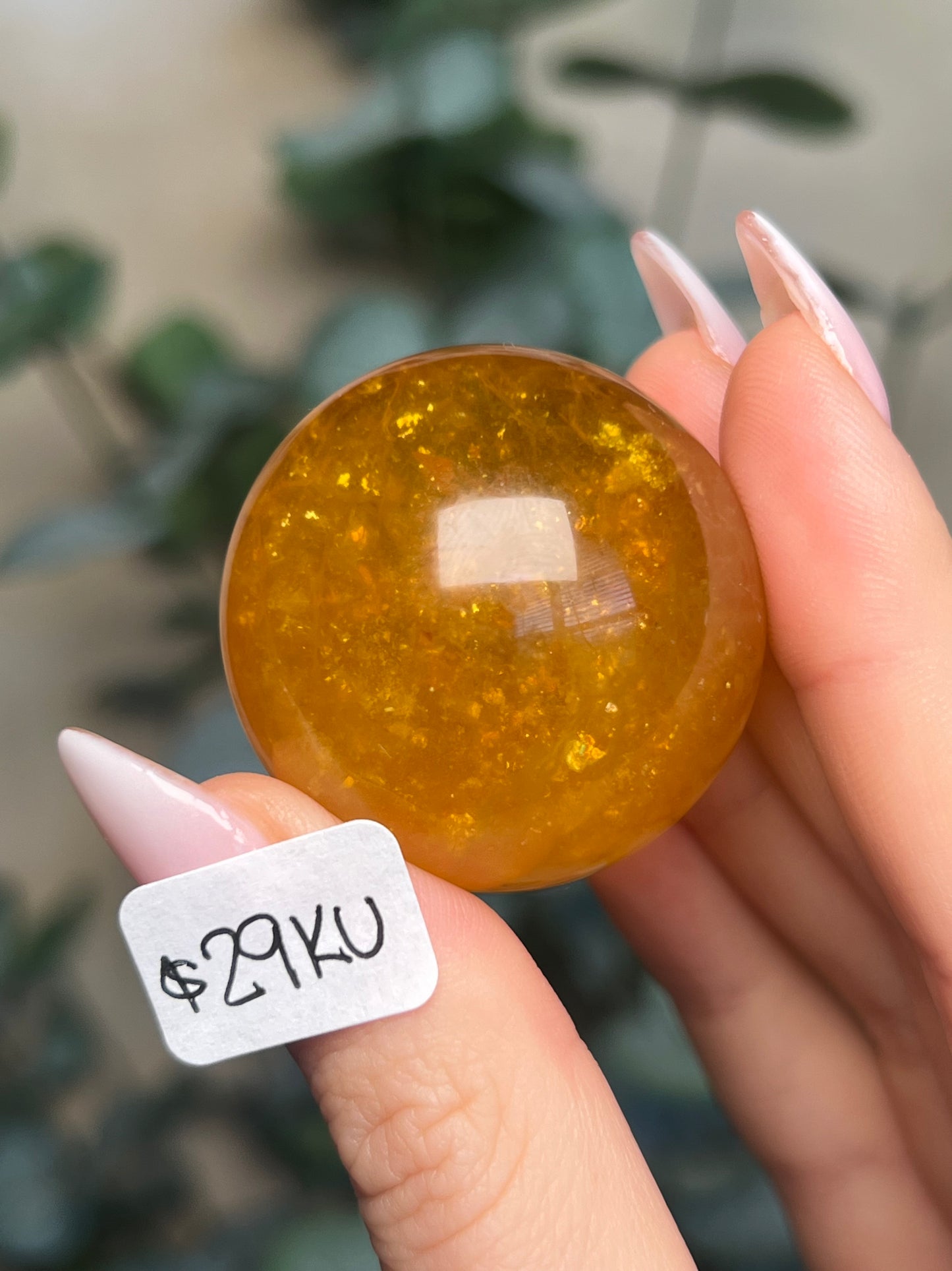 Golden Fluorite with Mica Spheres (28-29, 6 options)