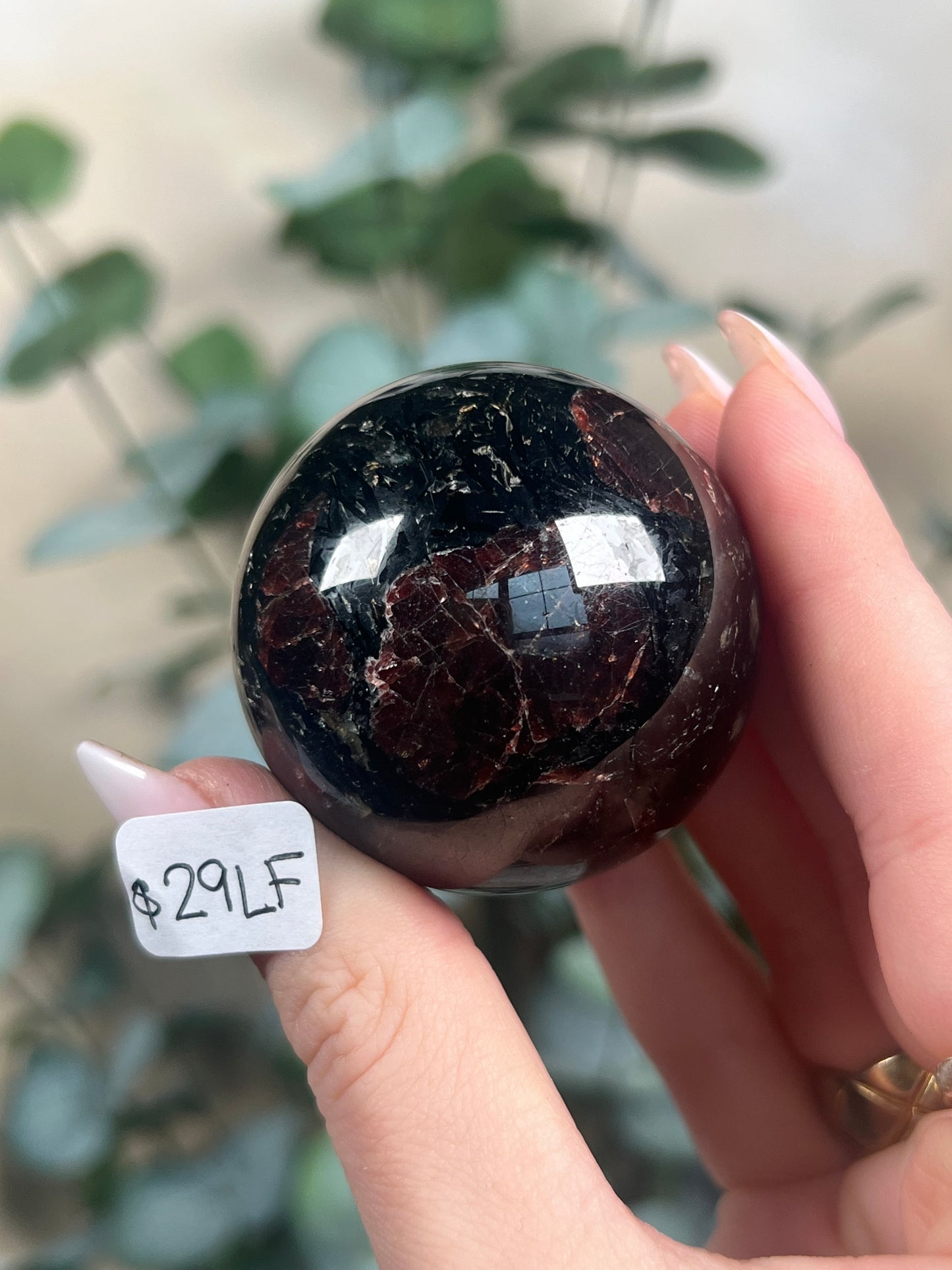 Garnet in Tourmaline Spheres (29-30, 4 options)
