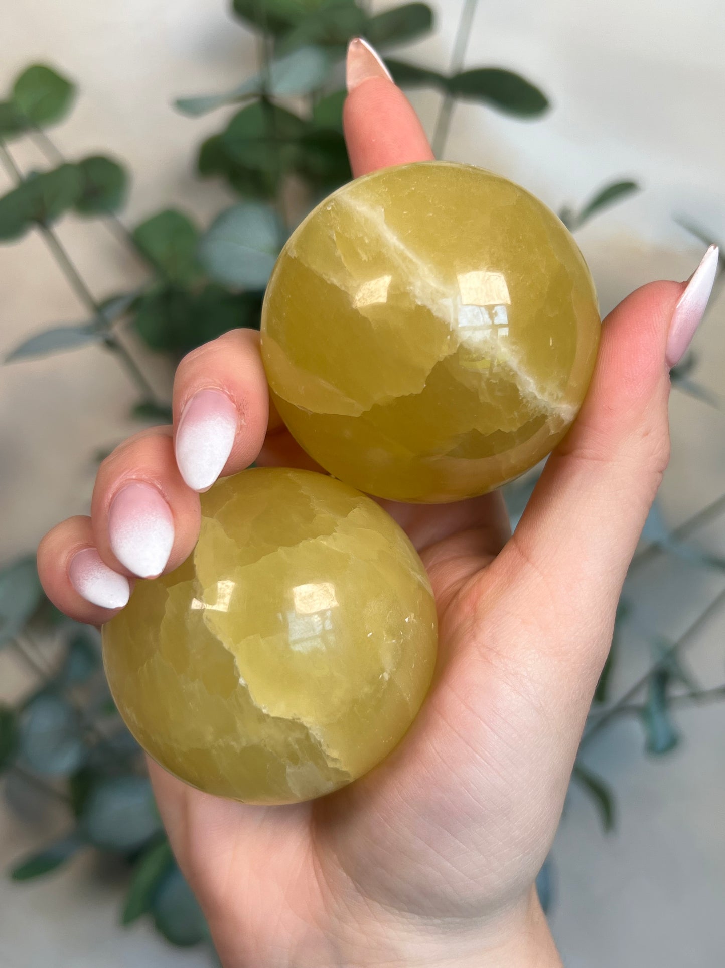 Lemon Calcite Sphere