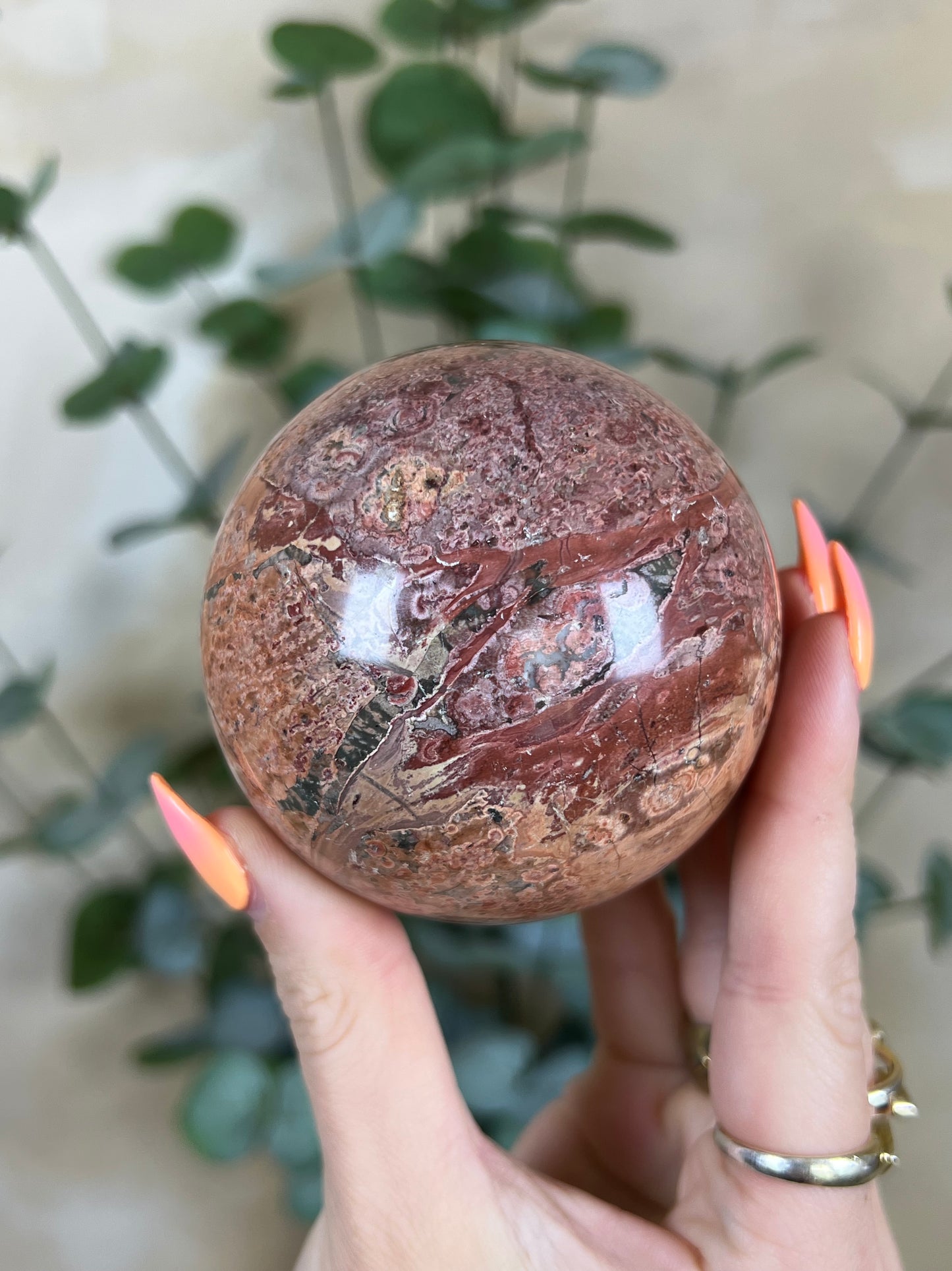 Fire Calcite Sphere (30AG)