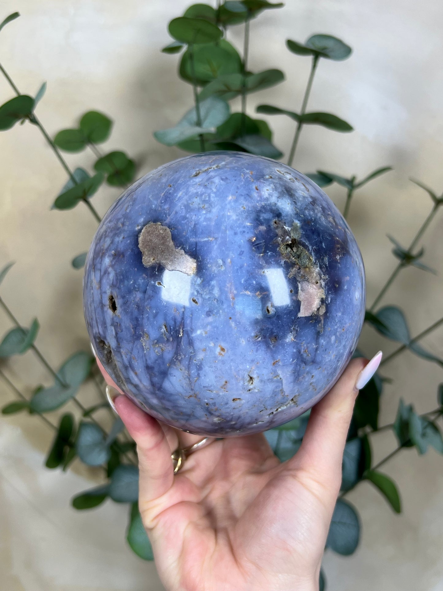 Violet Agate Sphere (204AA)