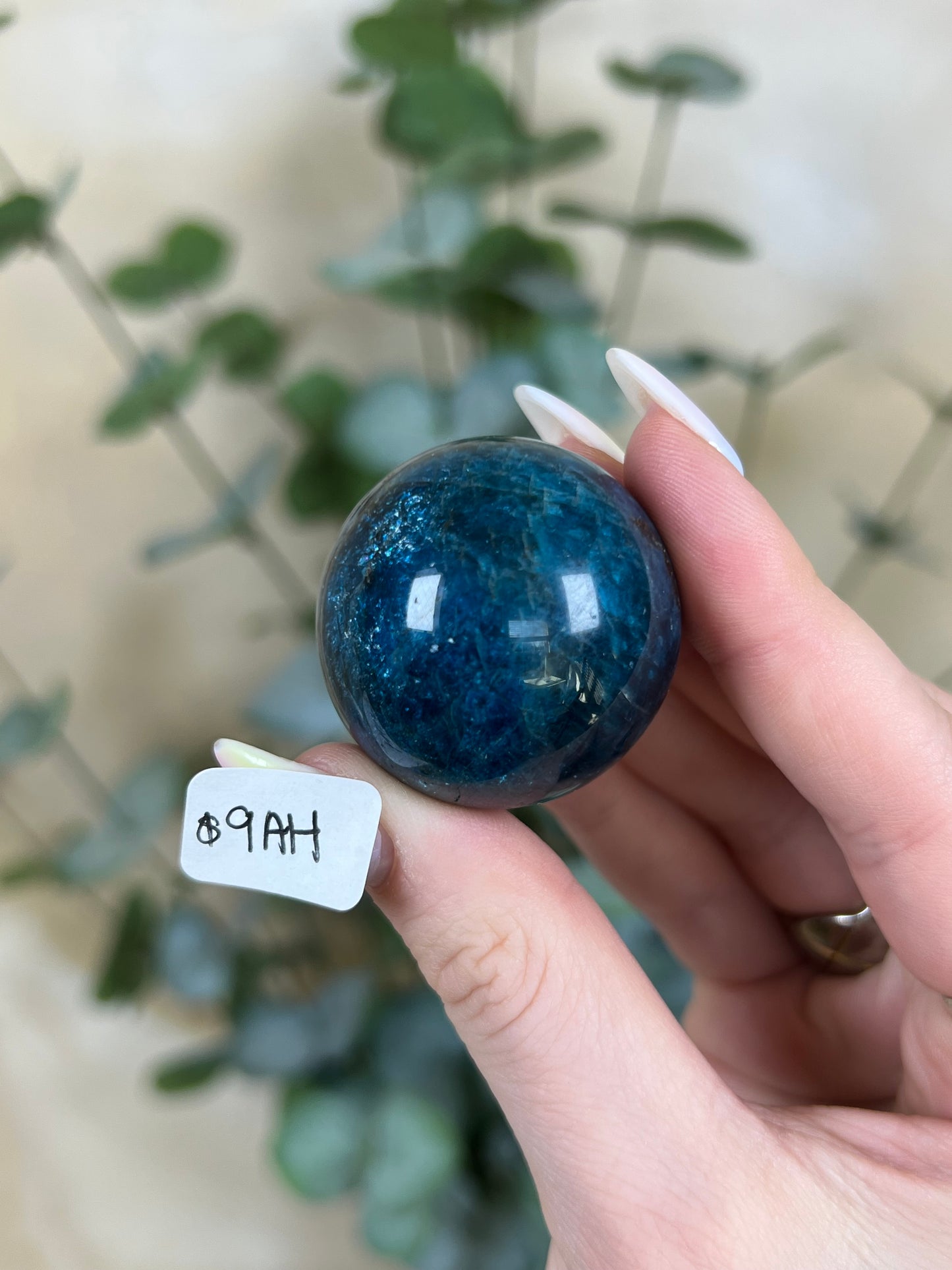 Blue Apatite Spheres (7AA, 9AH)