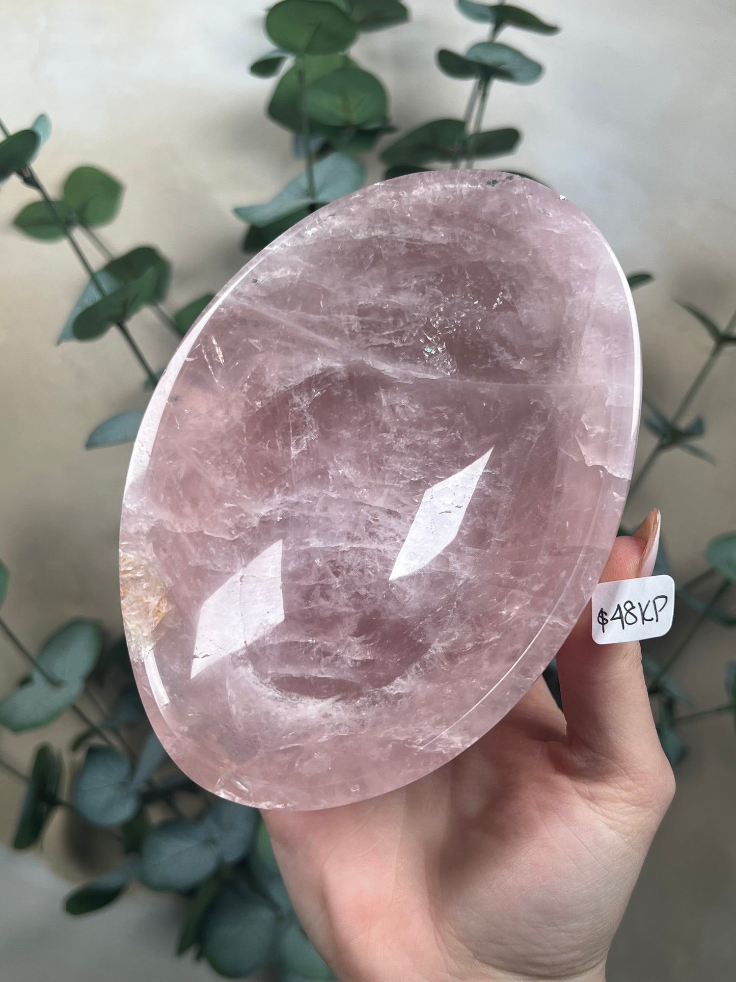 Rose Quartz Bowls (44LB, 48KP)