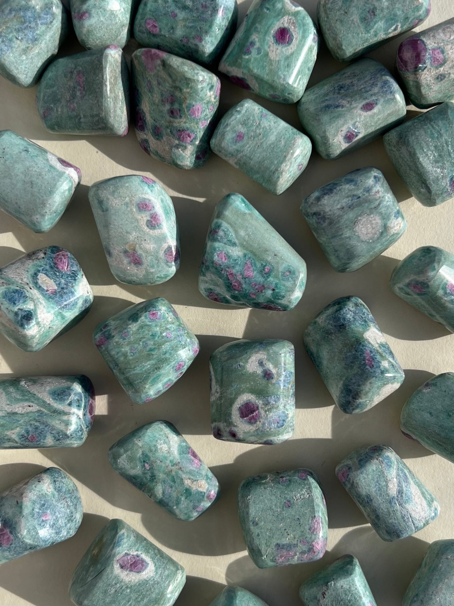 Ruby in Fuschite Tumbles