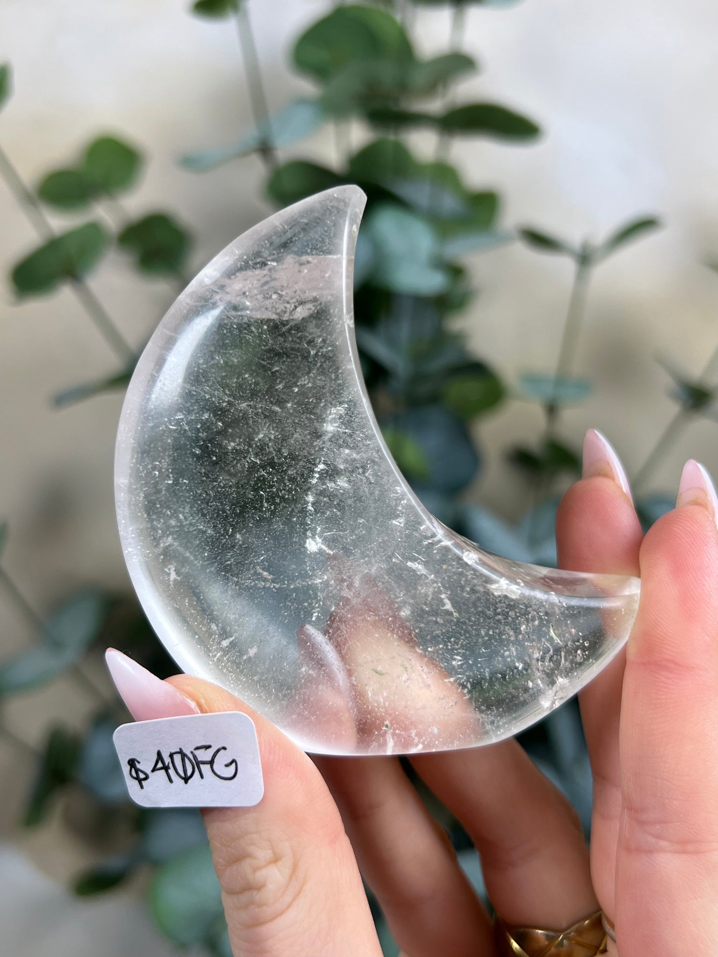 Clear Quartz Standing Moons (40FE, 40FG)