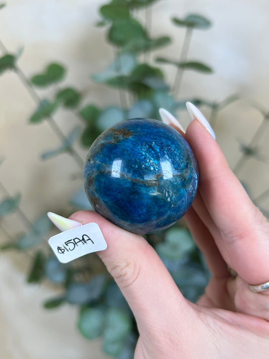 Blue Apatite Spheres (15AA, 15AB)
