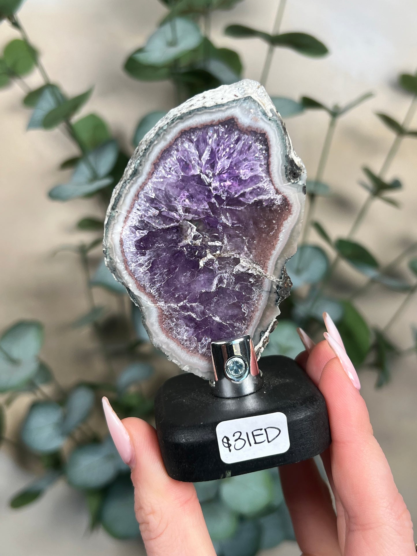 Amethyst Slab on Stand (2 options)