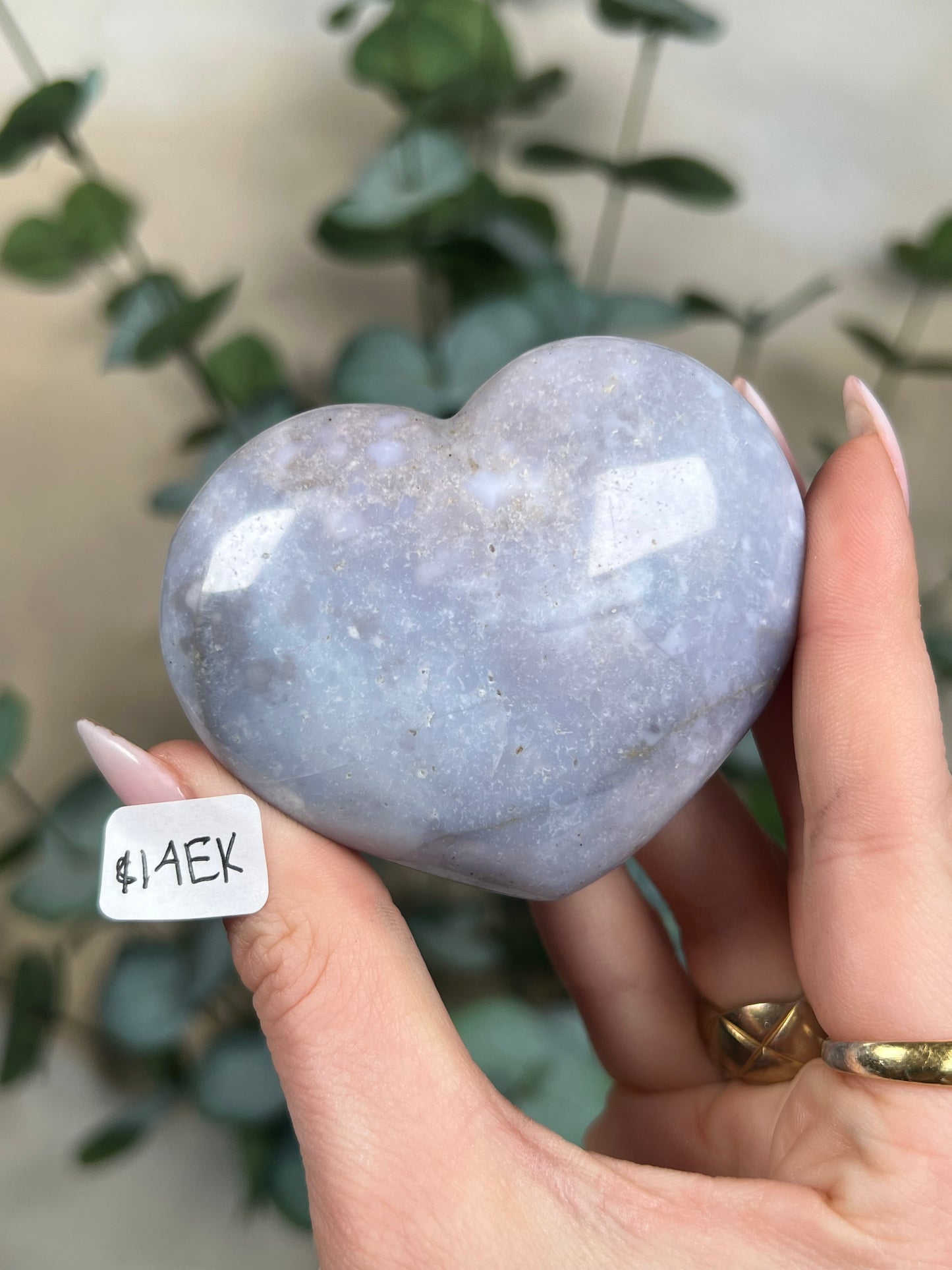 Violet Agate Hearts (6 options)