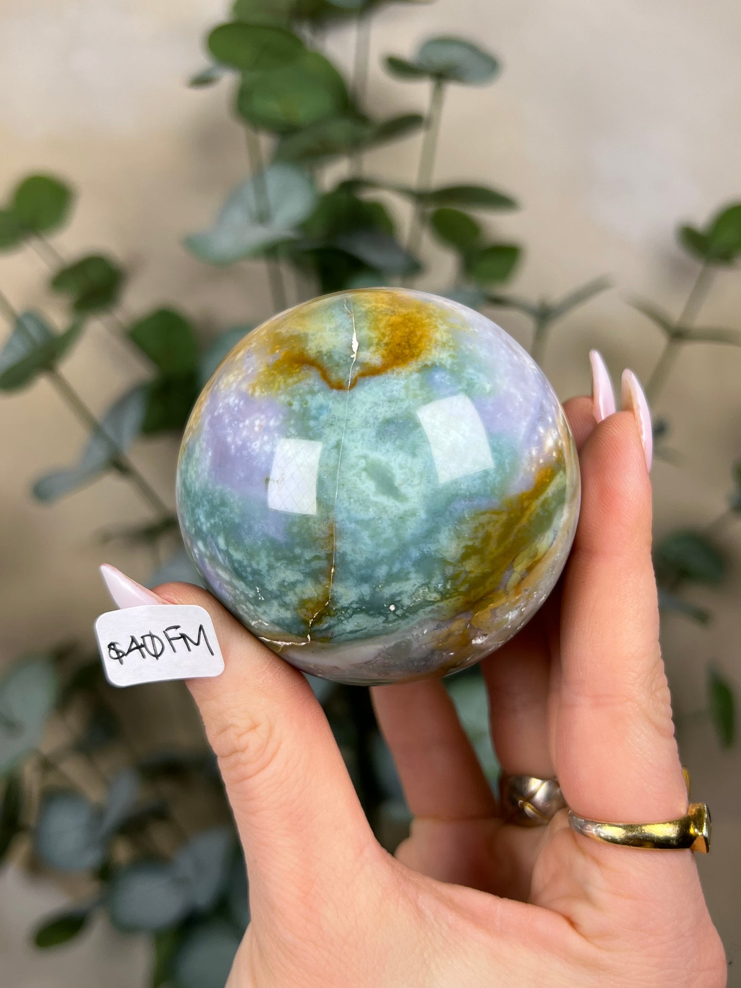 Sea Jasper Spheres (37FH, 40FM)