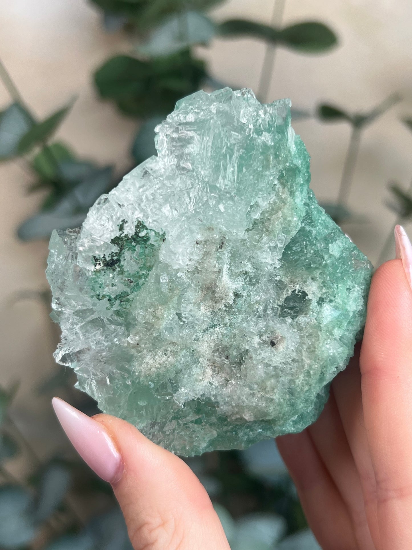 Green Halite with Display Stand (137KB)
