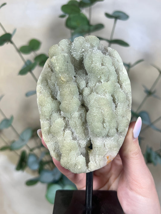 Mint Peach Amethyst on Stand (62AA)