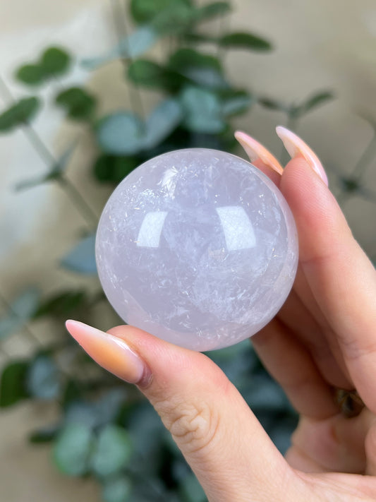 Periwinkle Rose Quartz Sphere (28AM)