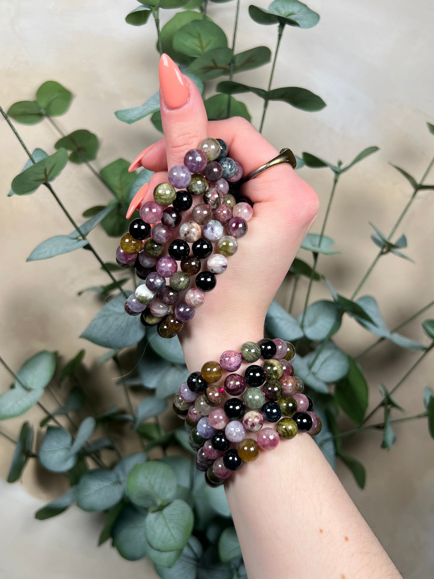 Watermelon Tourmaline Bracelets