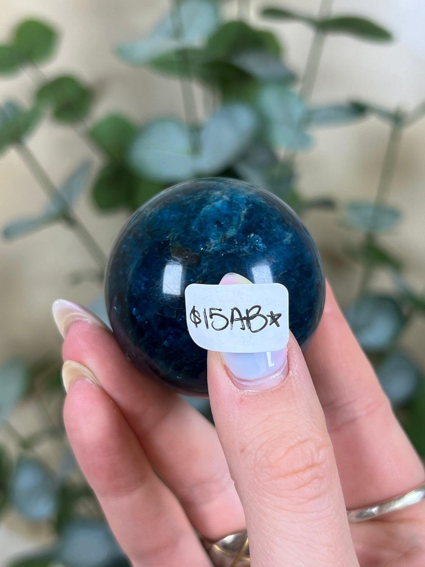 Blue Apatite Spheres (15AA, 15AB)