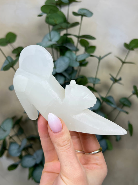 Calcite Stretching Cat (23GD)