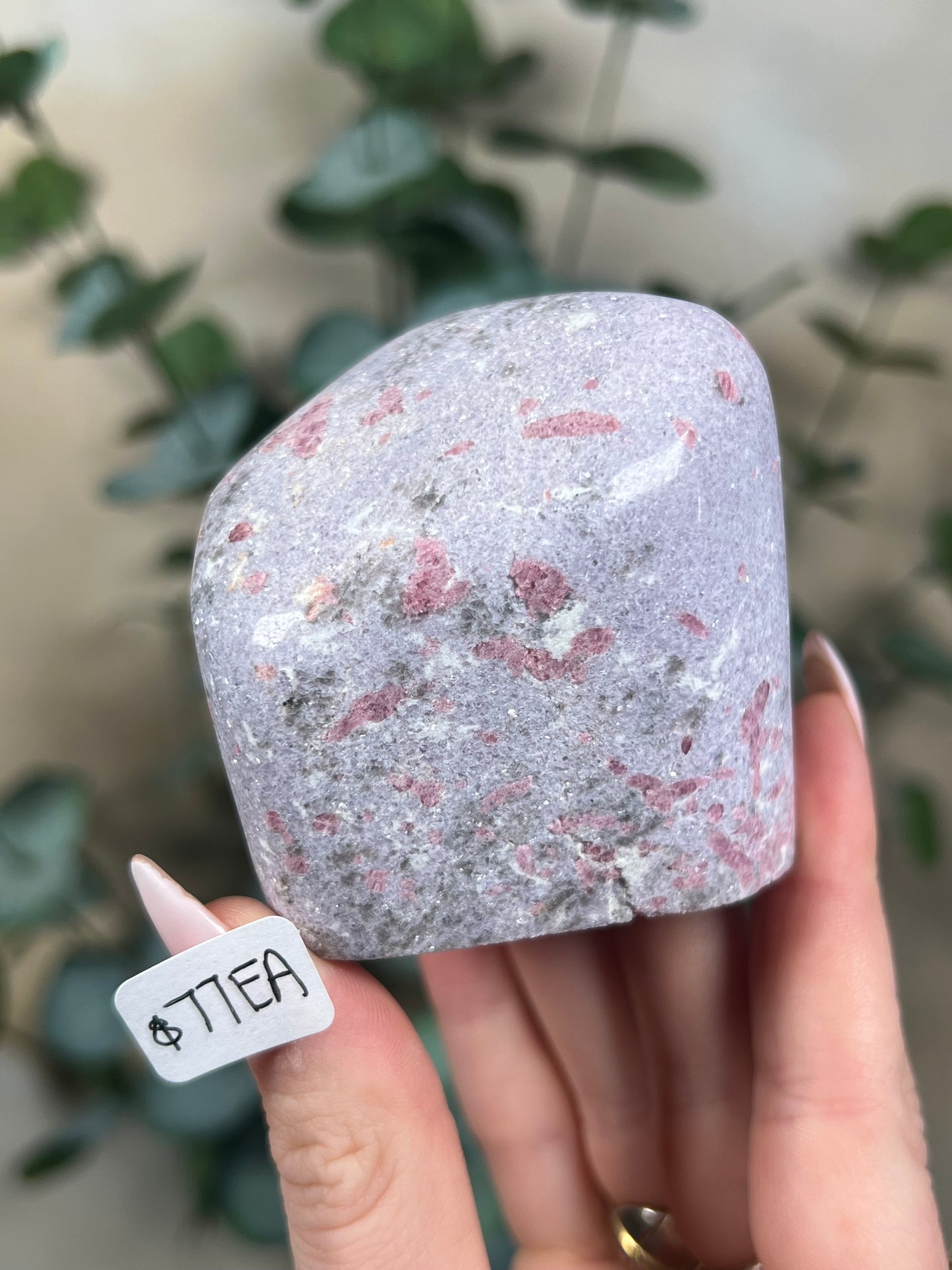 Purple Mica with Pink Tourmaline Freeforms (34-77, 4 options)