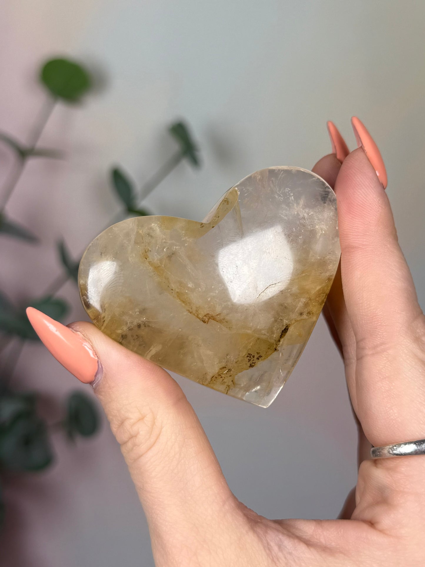 Dendritic Quartz Heart (30AM)