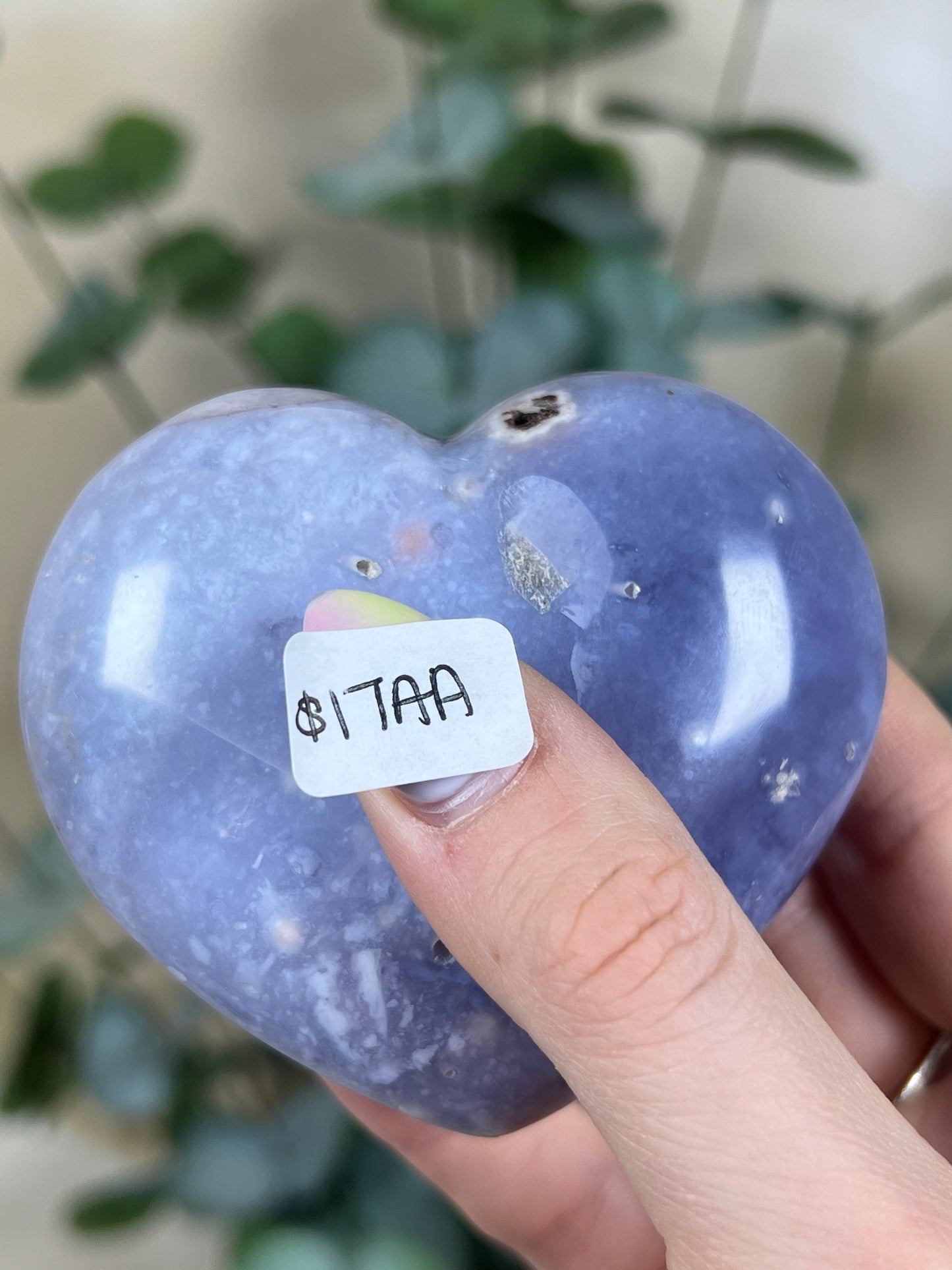 Violet Agate Hearts (9AF, 17AA)
