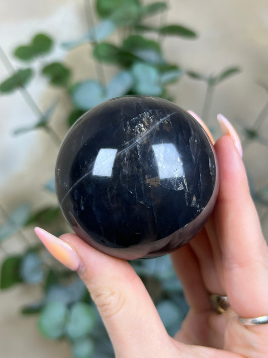 Black Rose Quartz Sphere (61AC)