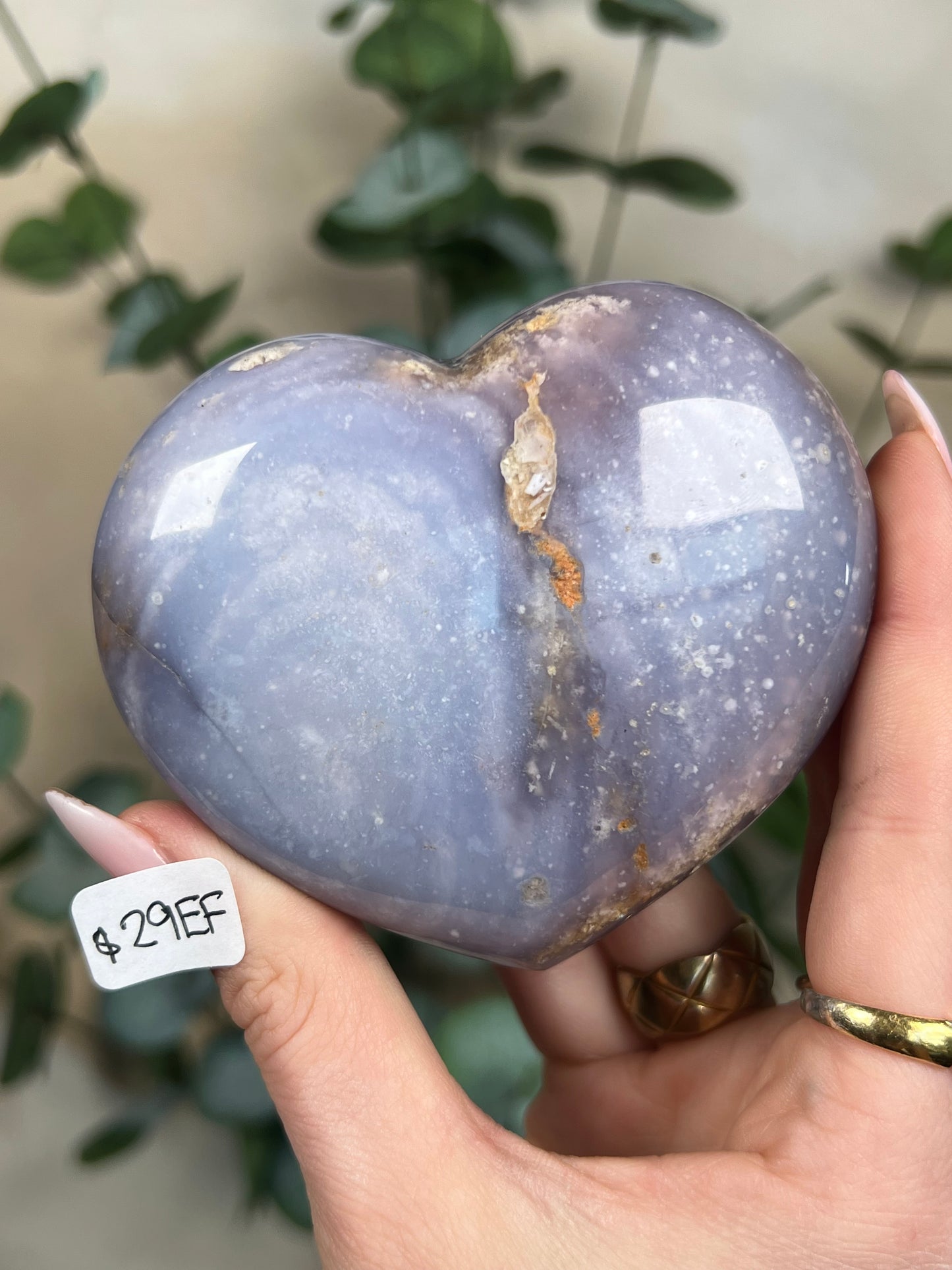 Violet Agate Hearts (6 options)