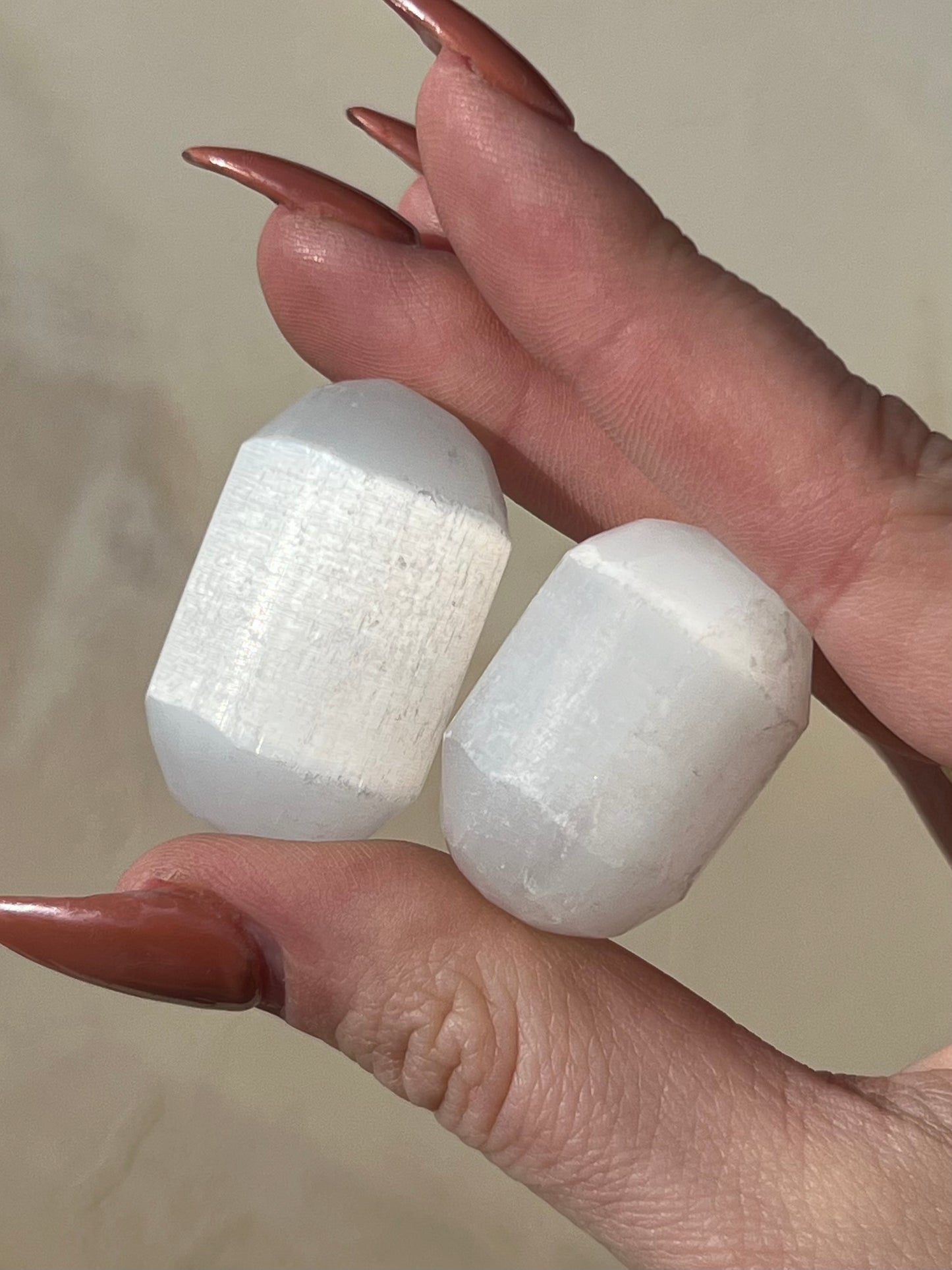 Satin Spar Selenite Tumble