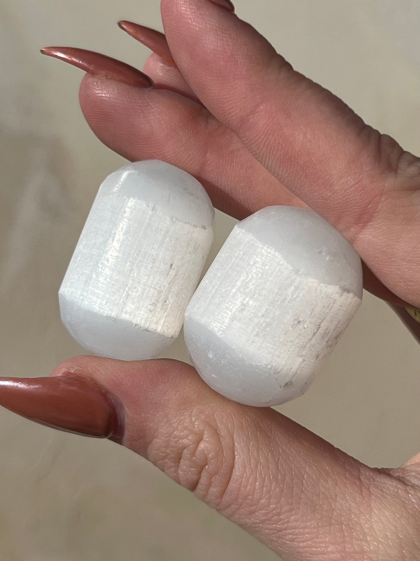 Satin Spar Selenite Tumble
