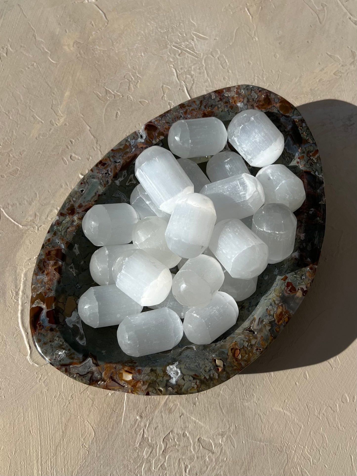 Satin Spar Selenite Tumble