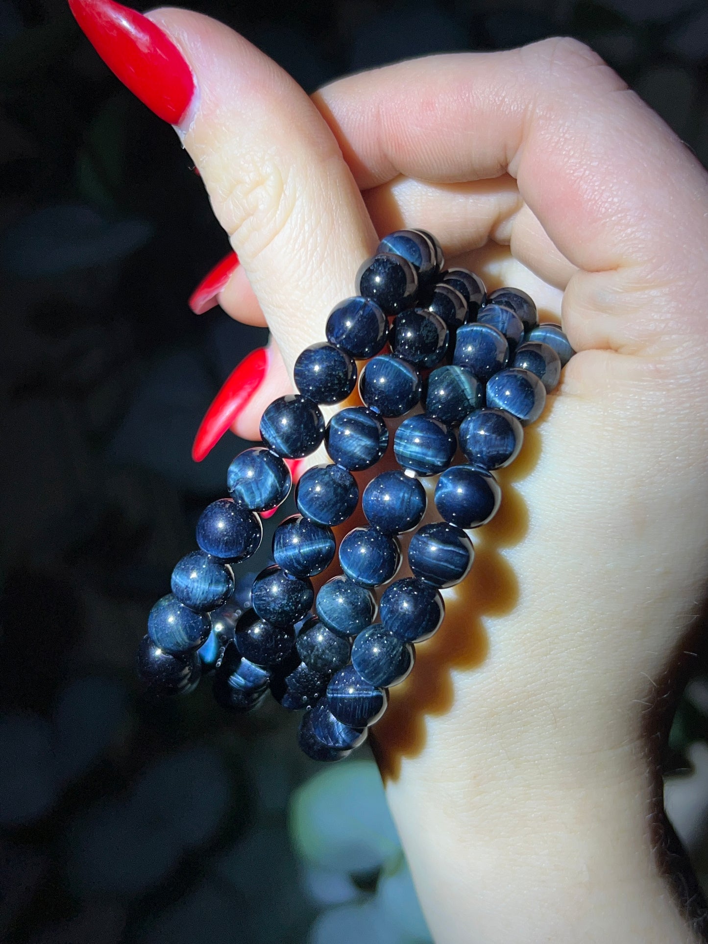 Blue Tigers Eye Bracelets