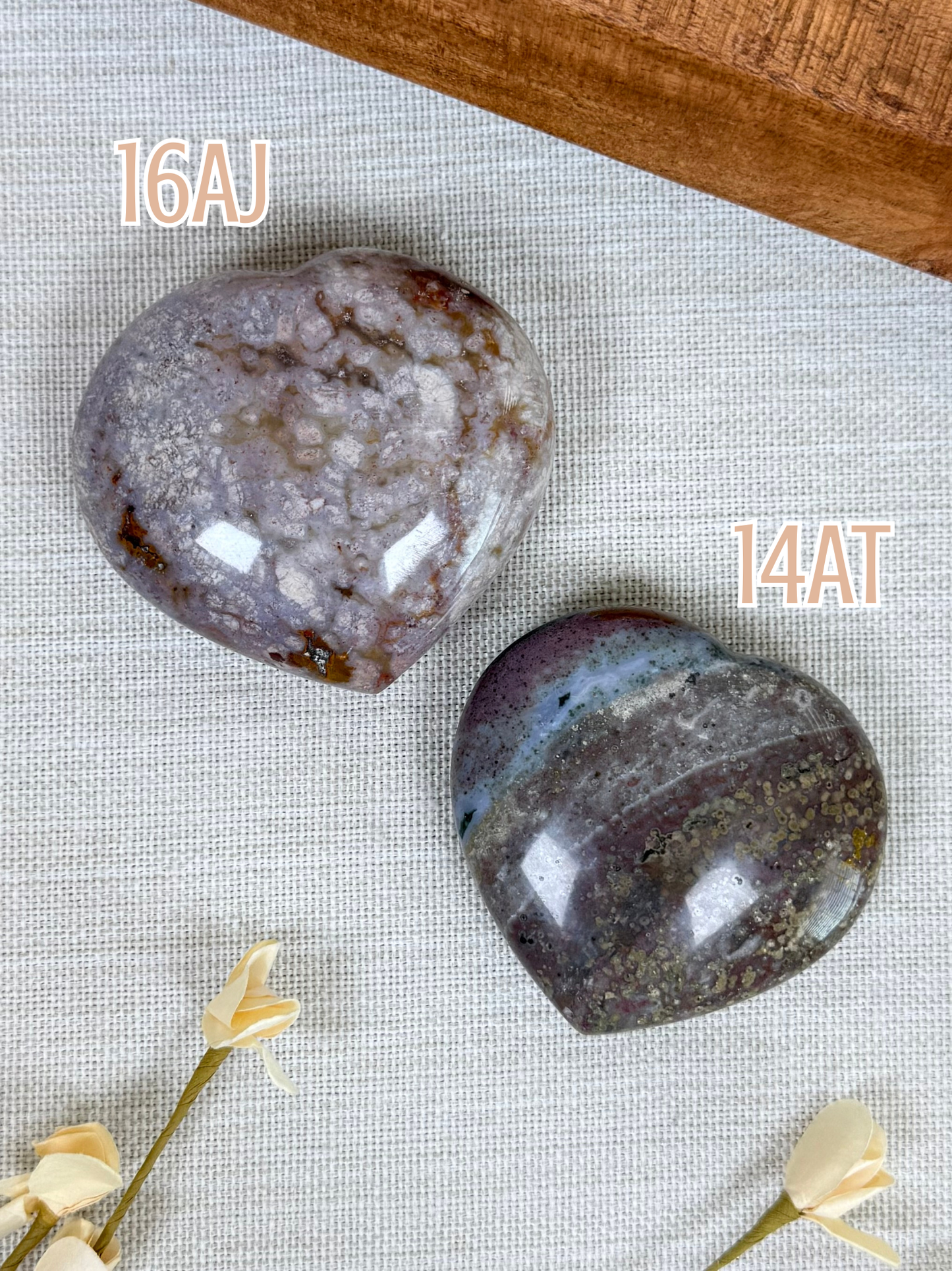 Sea Jasper Hearts (14AT, 16AJ)
