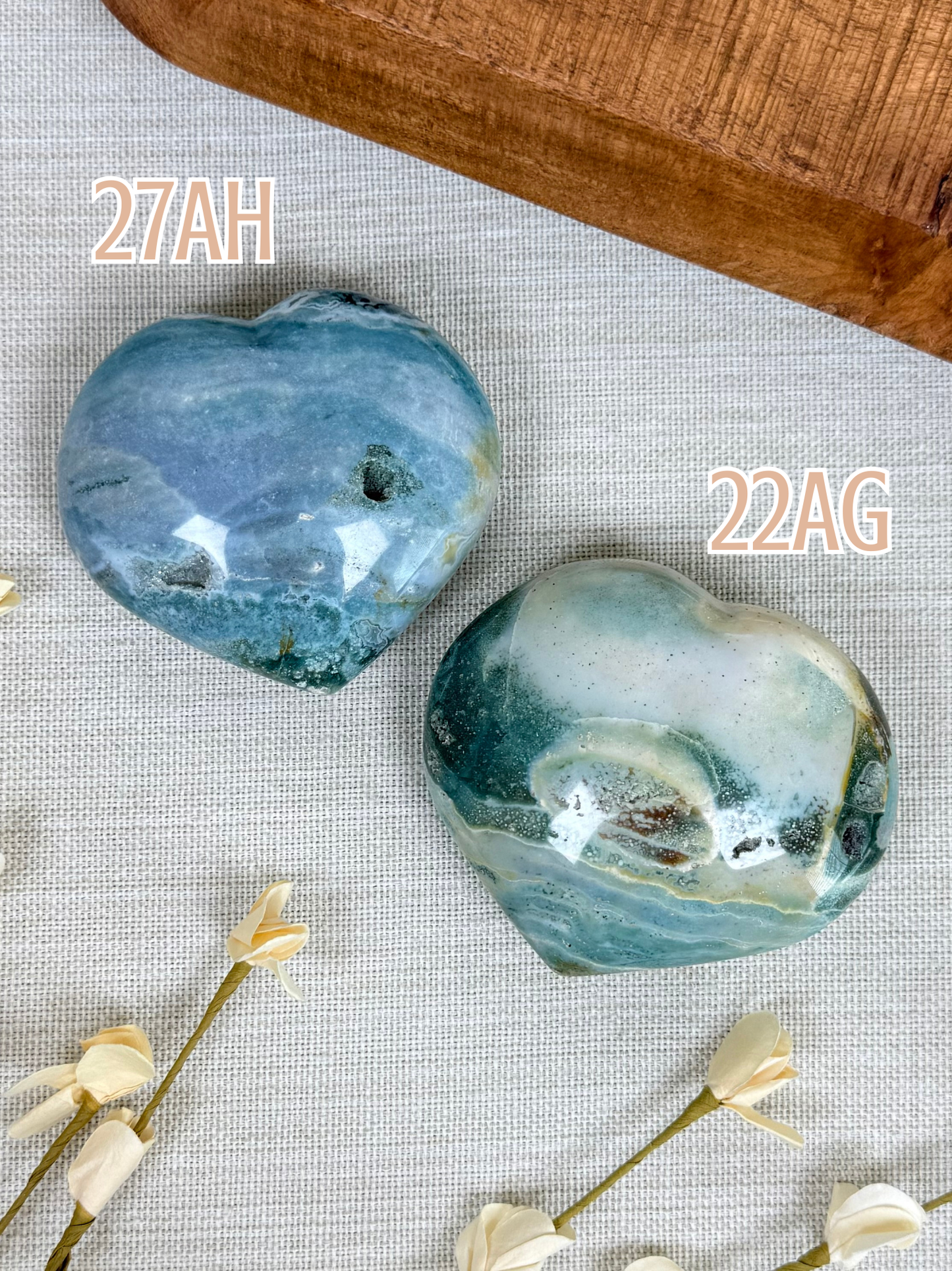 Sea Jasper Hearts (22AG, 27AH)