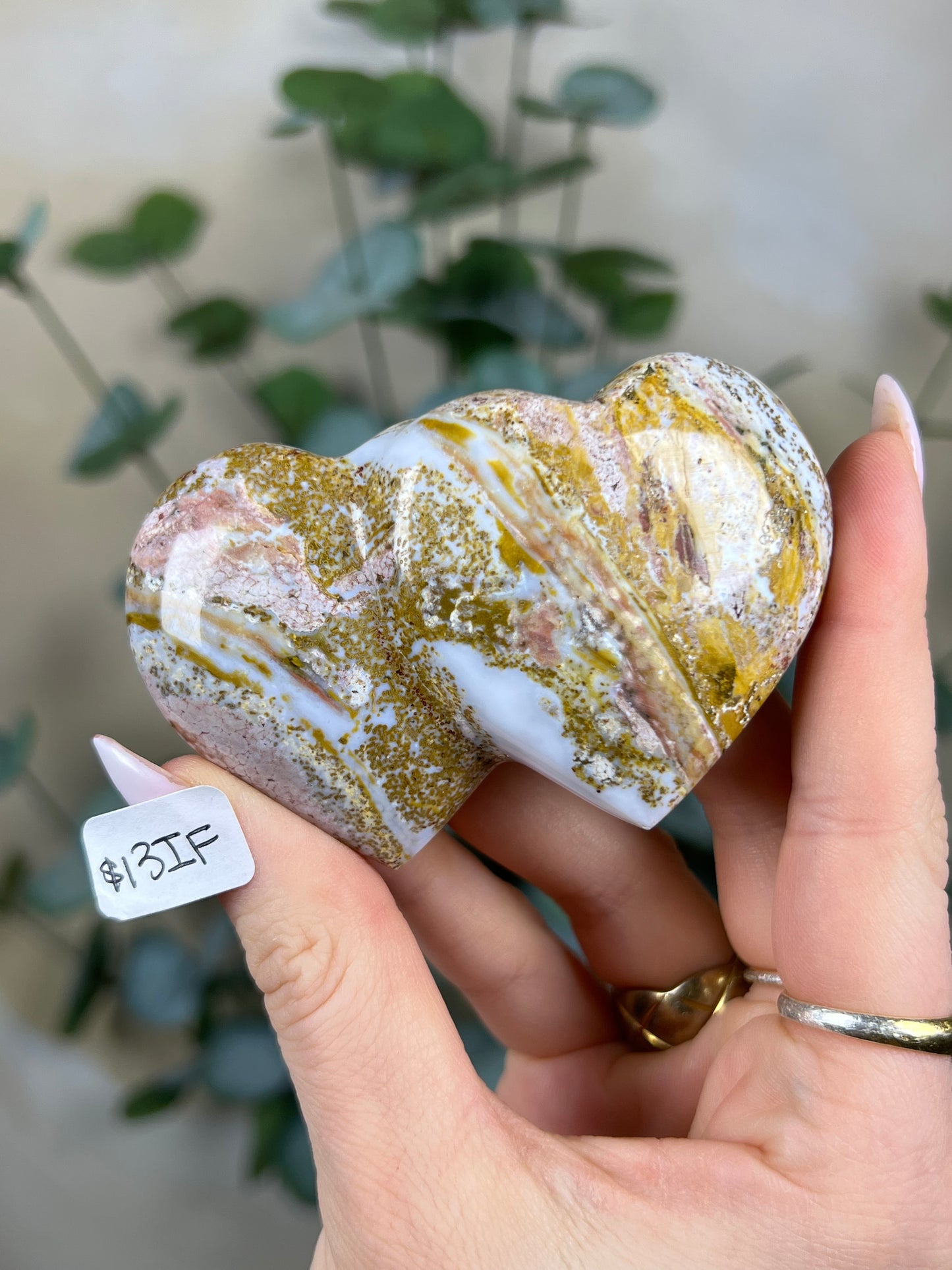 Sea Jasper Double Hearts (13IE, 13IF, 14HK)