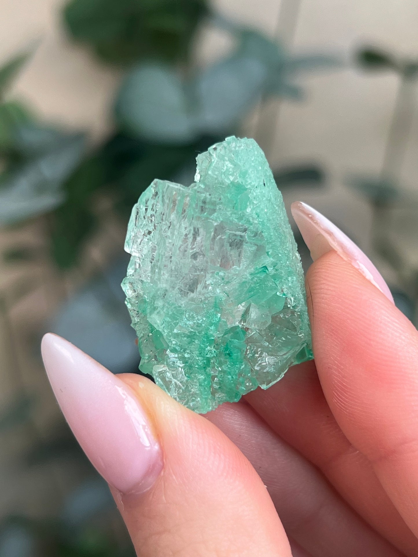 Green Halite with Display Block (34LJ)