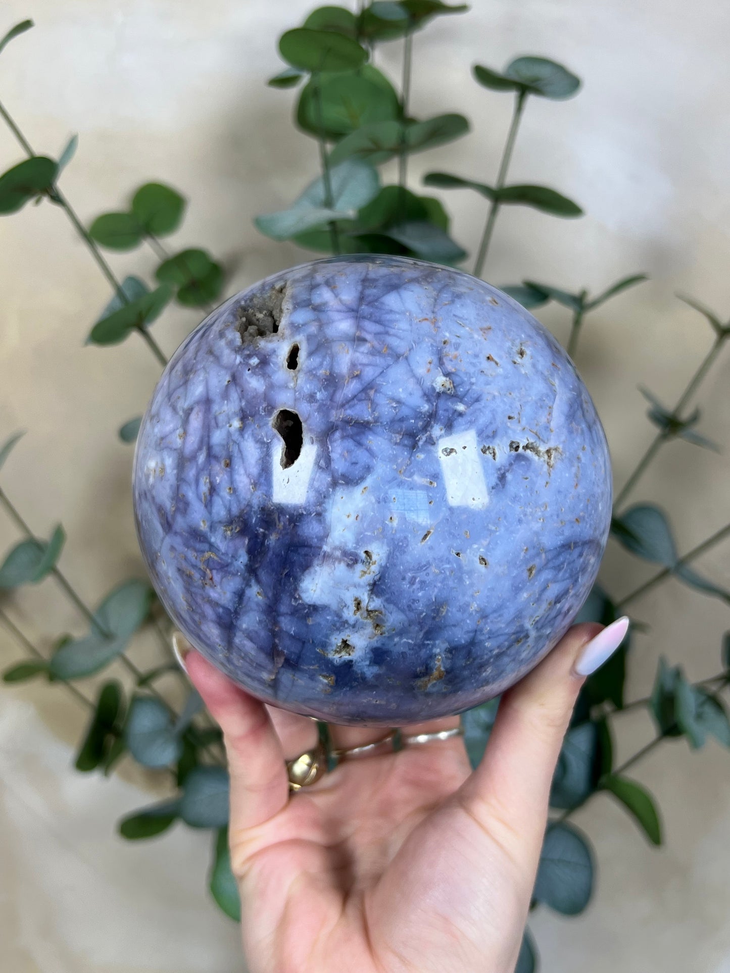 Violet Agate Sphere (204AA)