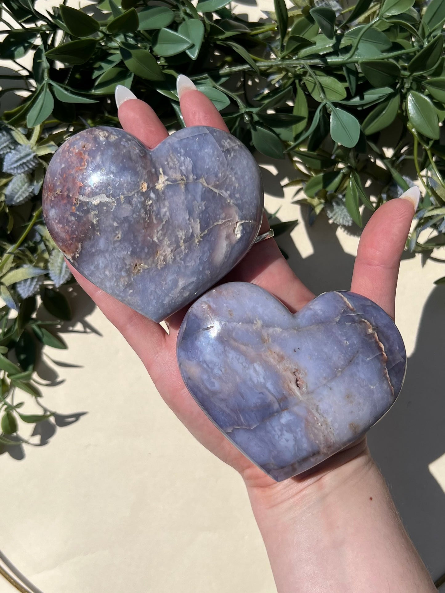 Violet Agate Hearts (23AC, 24AA)