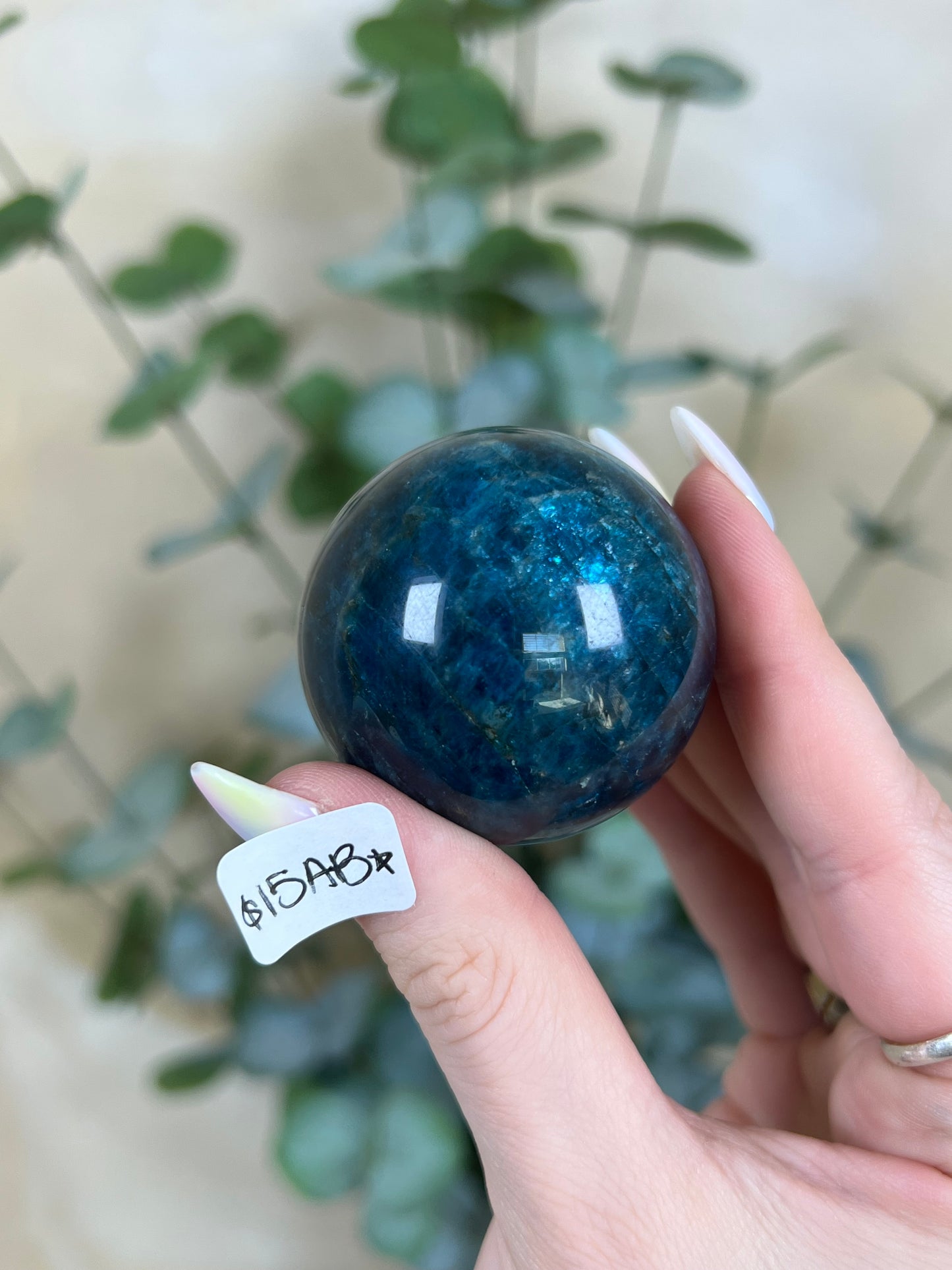 Blue Apatite Spheres (15AA, 15AB)
