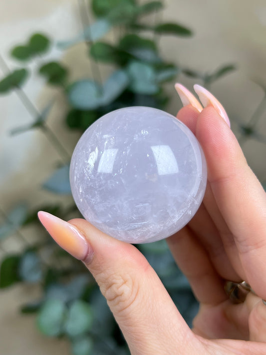 Periwinkle Rose Quartz Sphere (23AI)