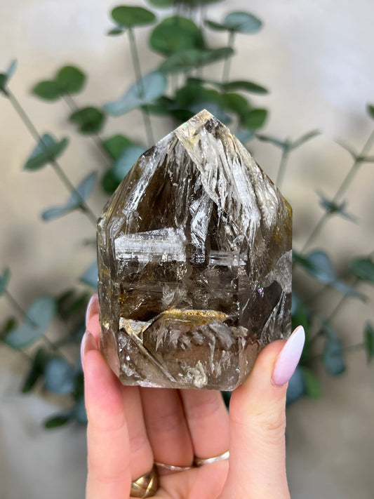 Skeletal Smoky Quartz Tower (144TB)