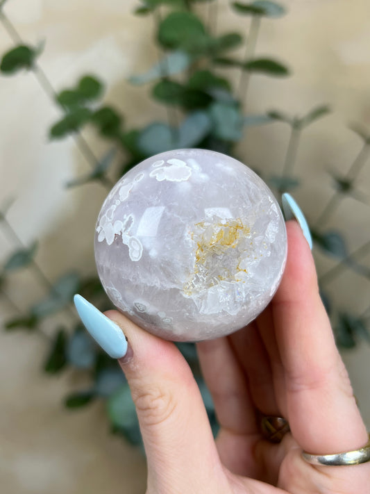 Flower Agate Sphere (92AA)